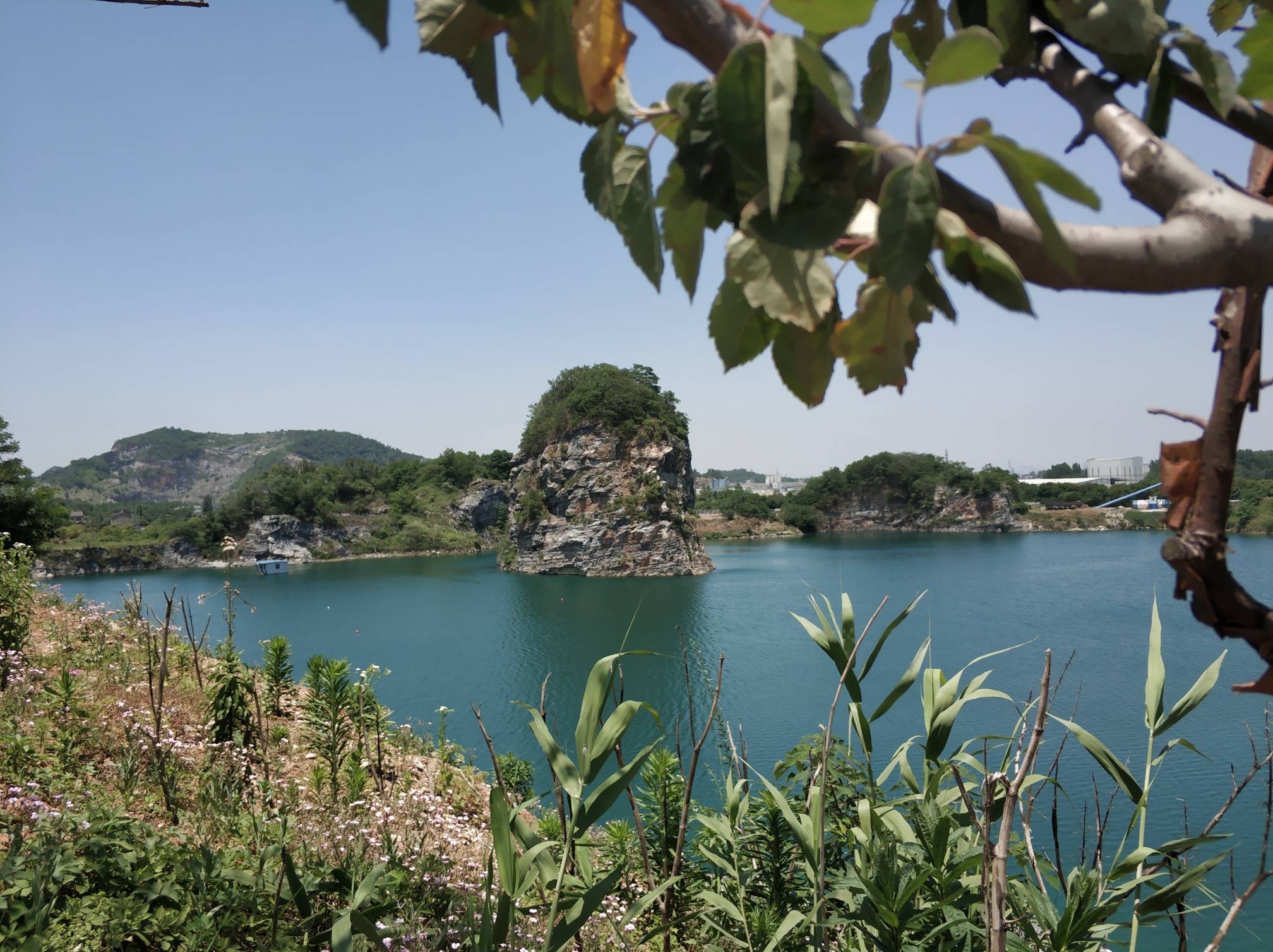 丹阳访仙独山村七峰山湖景