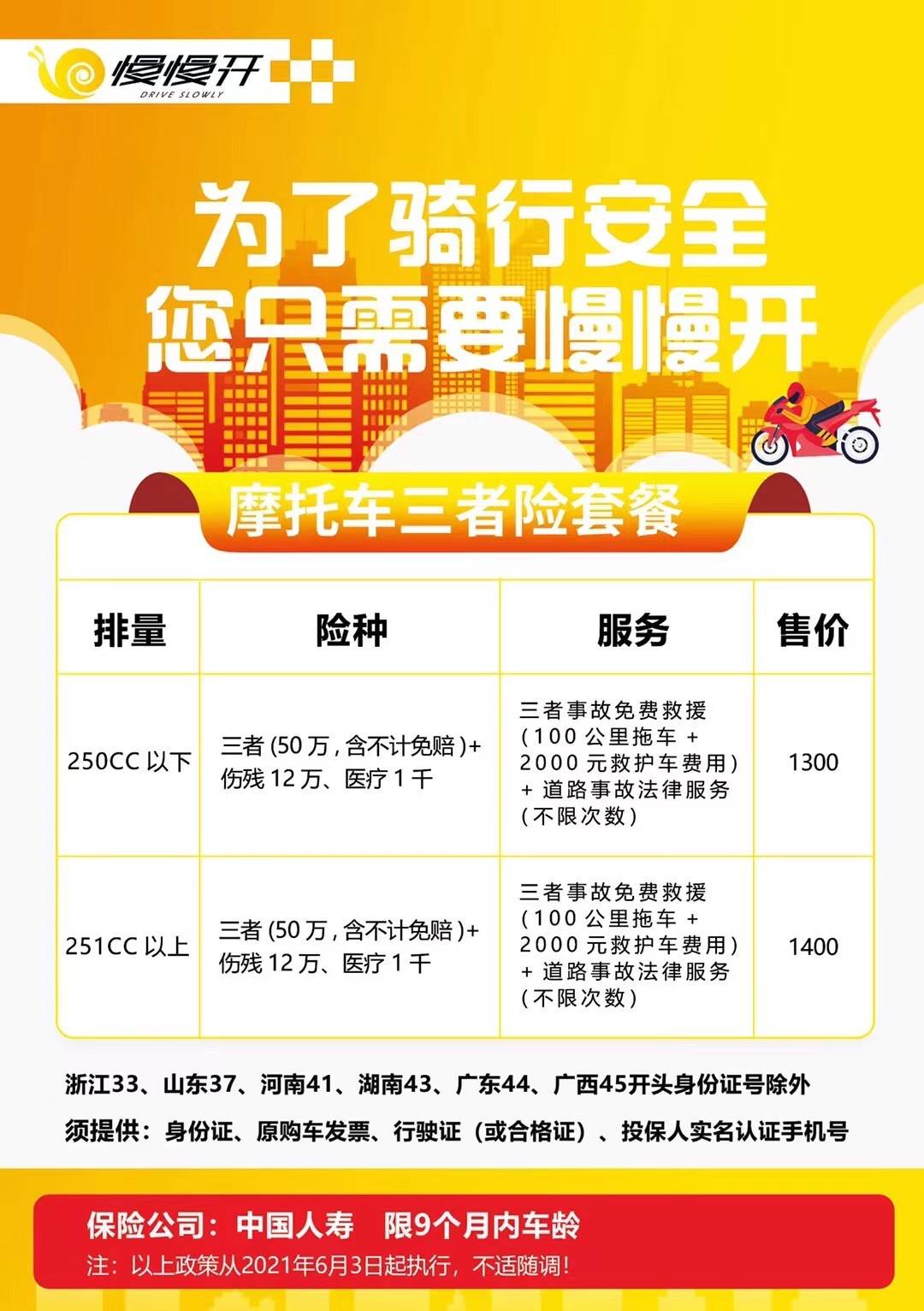 摩托车商业险可以找我们